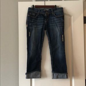 BKE Distressed Cropped Jeans